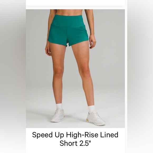 lululemon athletica Teal Athletic Shorts - Picture 1 of 4